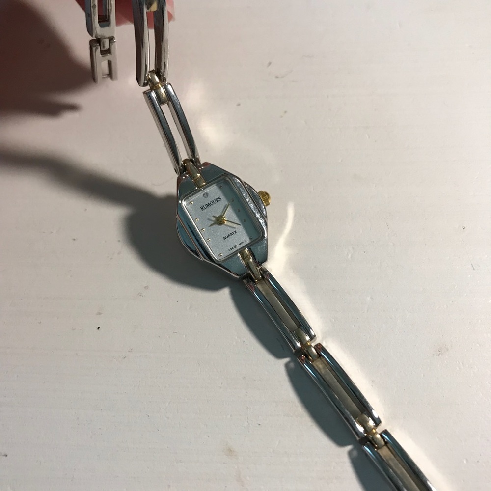 Rumours Silver and Gold Clasps Watch
